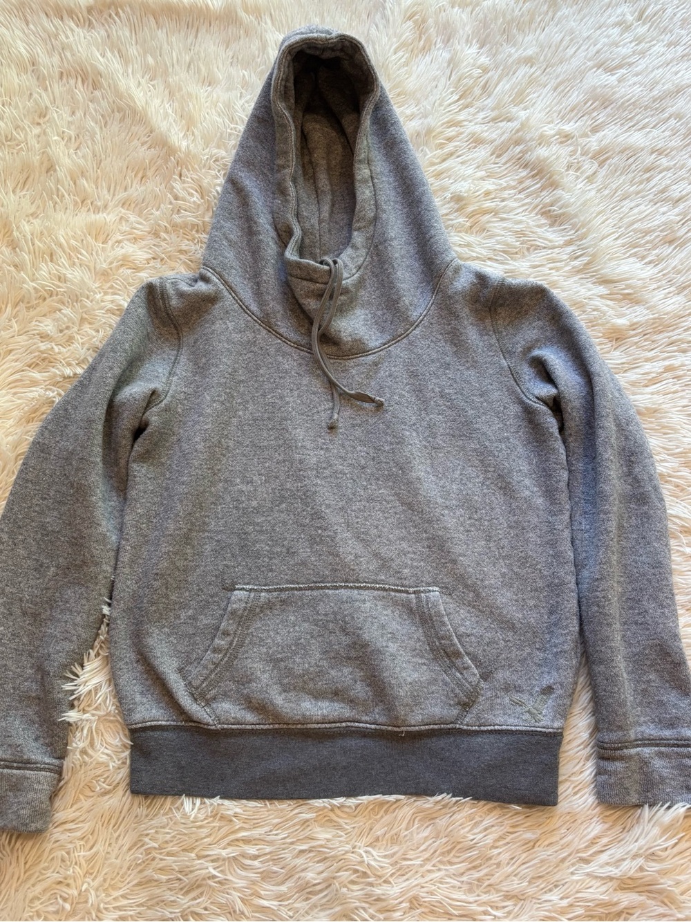 American Eagle Outfitters Heather Gray Hooded Sweatshirt